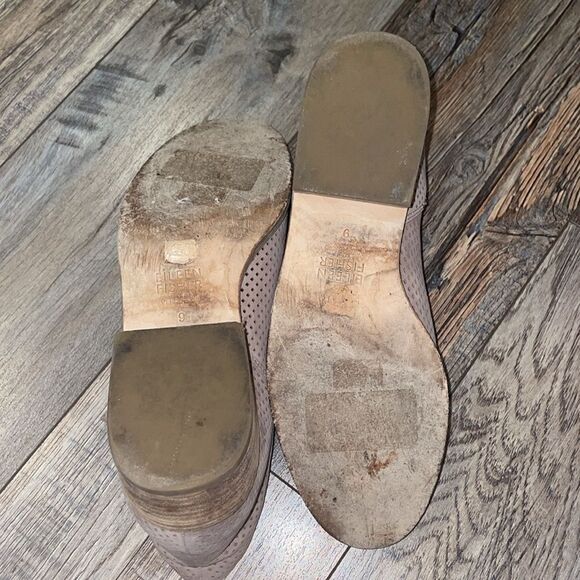 Eileen Fisher Leaf Nubuck Suede Perforated Booties in Earth - Picture 7 of 8